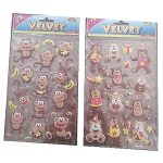 Velvet Puffy Stickers