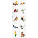 Re-usable Bird Stickers - Roll of 50's