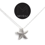 Misu 925 Sterling Silver Starfish Necklace
