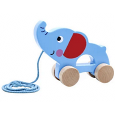 Tooky Pull Along Wooden Elephant